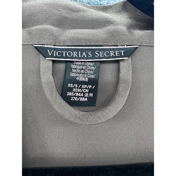 Victorias Secret Women XS/S Taupe Midi Slip & Robe Sexy Lingerie Classic Comfort - Picture 12 of 14